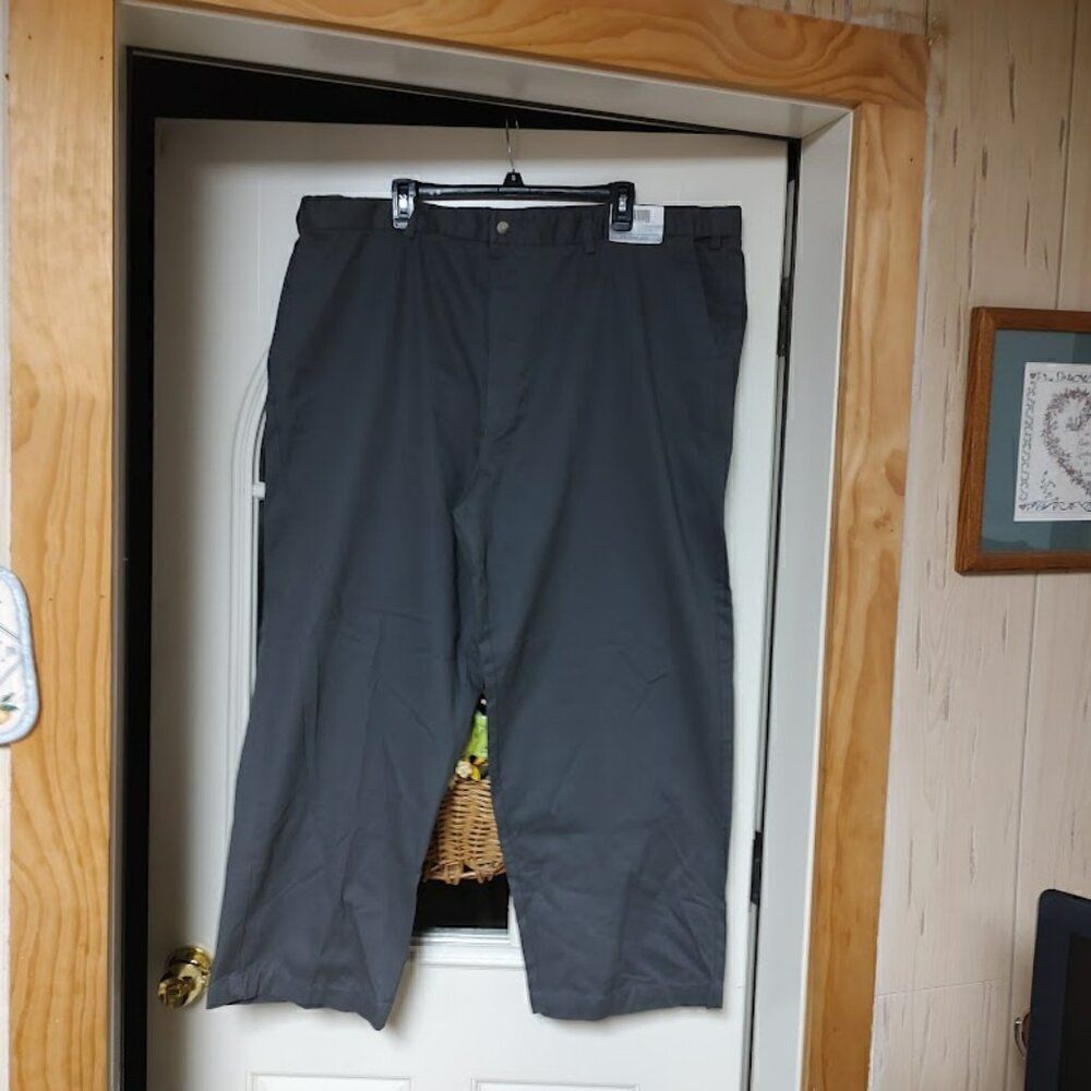 New Architect Classic Fit Charcoal Wrinkle Resistant Extender Waist Men's 44/29